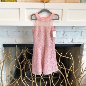 Elisa B Pink Youth Dress SZ 8 BRAND NEW!